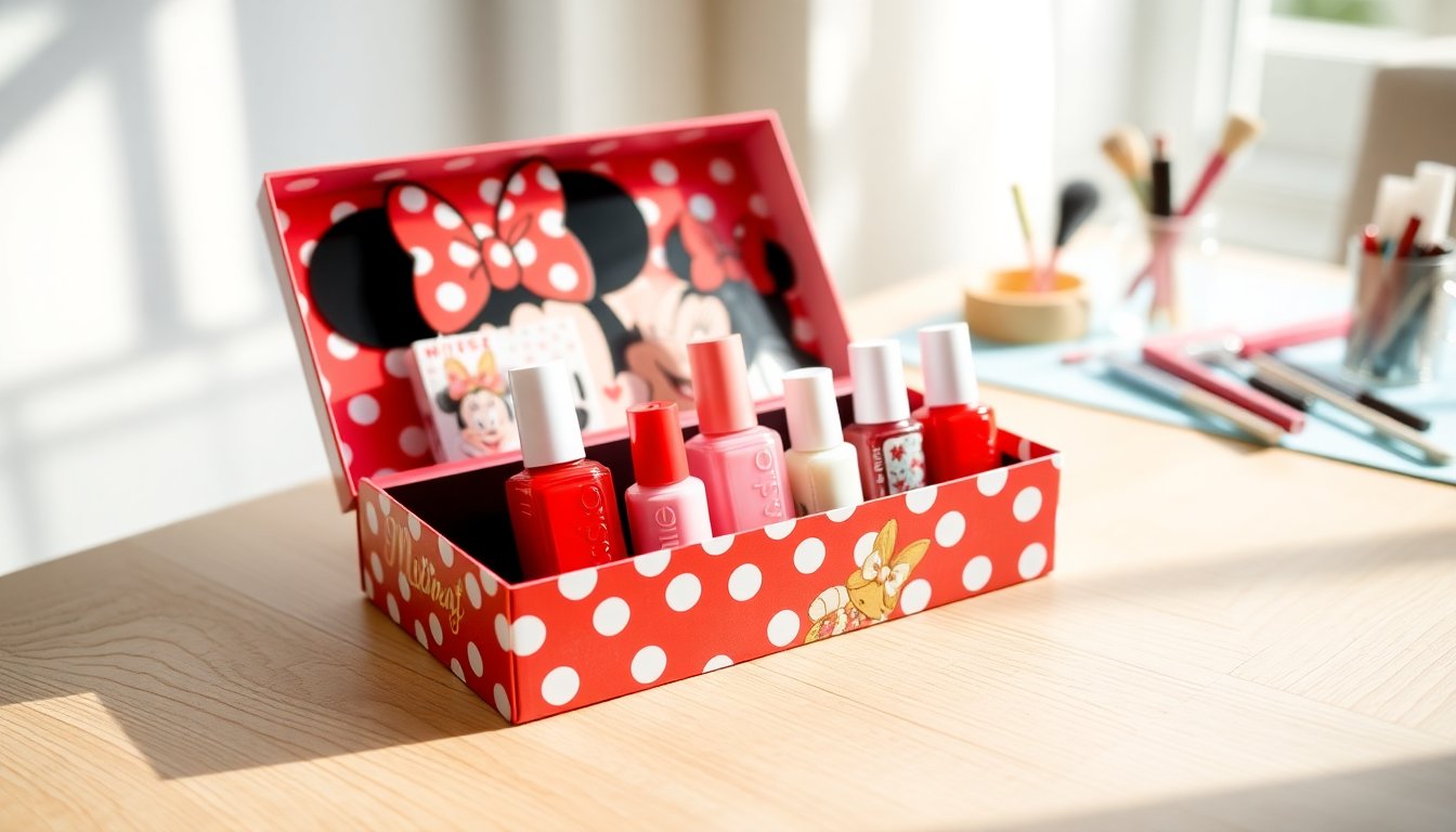 Cofanetto Nail Art di Minnie Mouse: Il Regalo Perfetto per le Bambine!