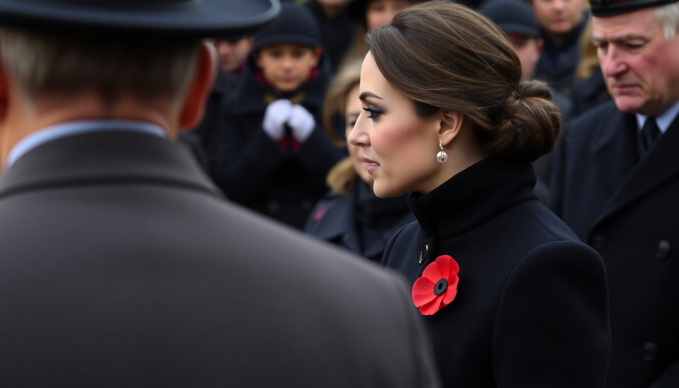 Kate Middleton stupisce al Remembrance Sunday con una scelta audace e significativa