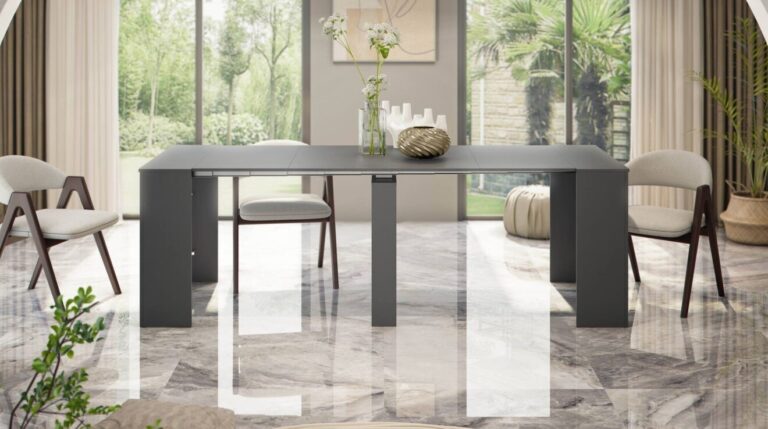 consolle allungabile elegante 4 10 posti antracite abicitren d007154