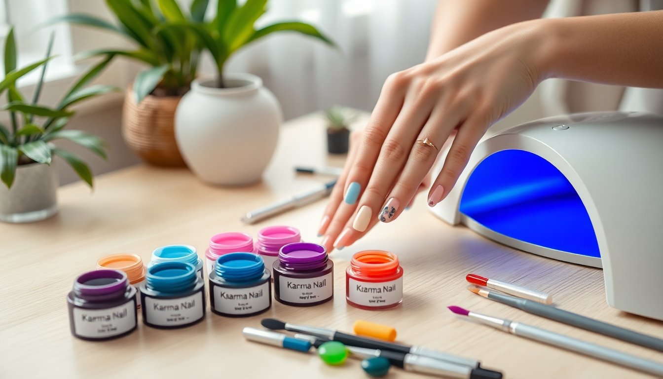 Gel Colorati Kharma Nail: L’Arte della Ricostruzione delle Unghie per un Look Perfetto
