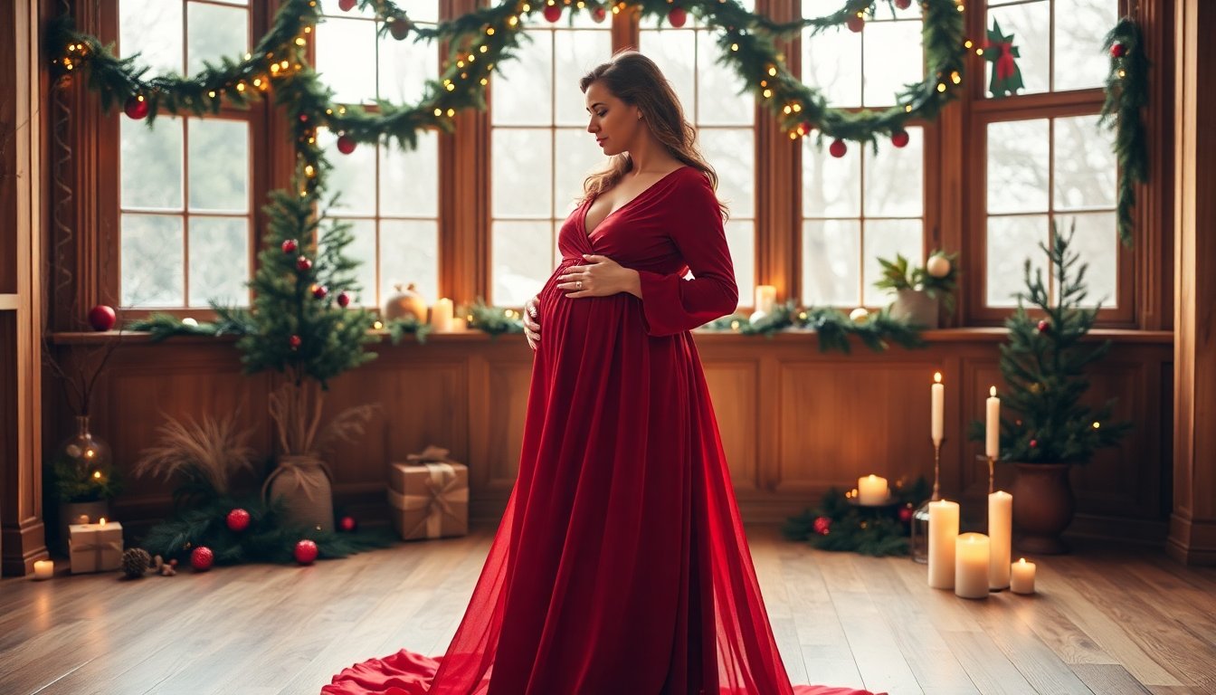 Il Look Natalizio di Diletta Leotta: Gravidanza con Stile e Eleganza Festiva