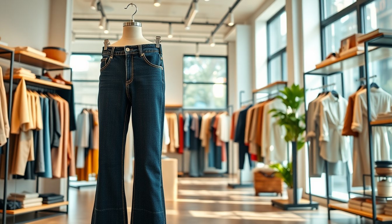 Jeans Flared Fit: Eleganza e Comfort con Vita Media per un Look Perfetto