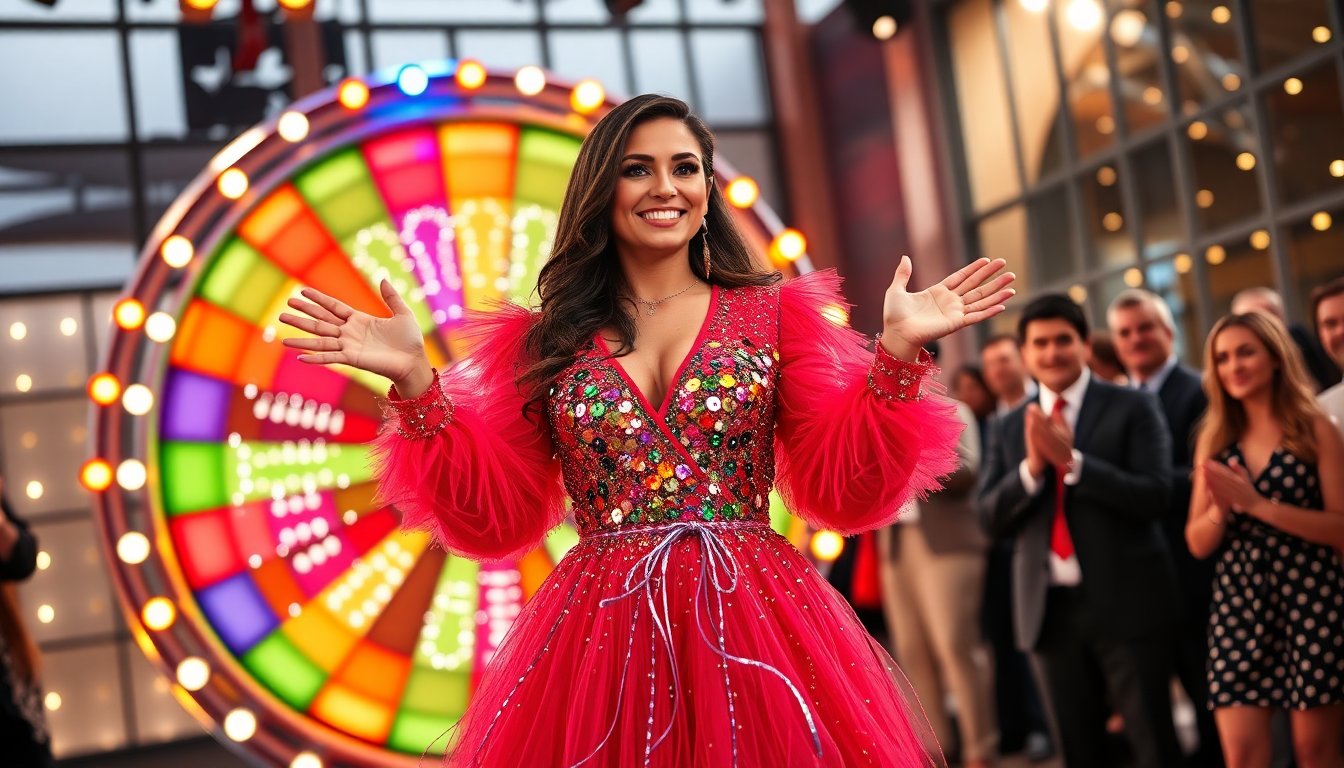 Il look sorprendente di Samira Lui a La Ruota della Fortuna