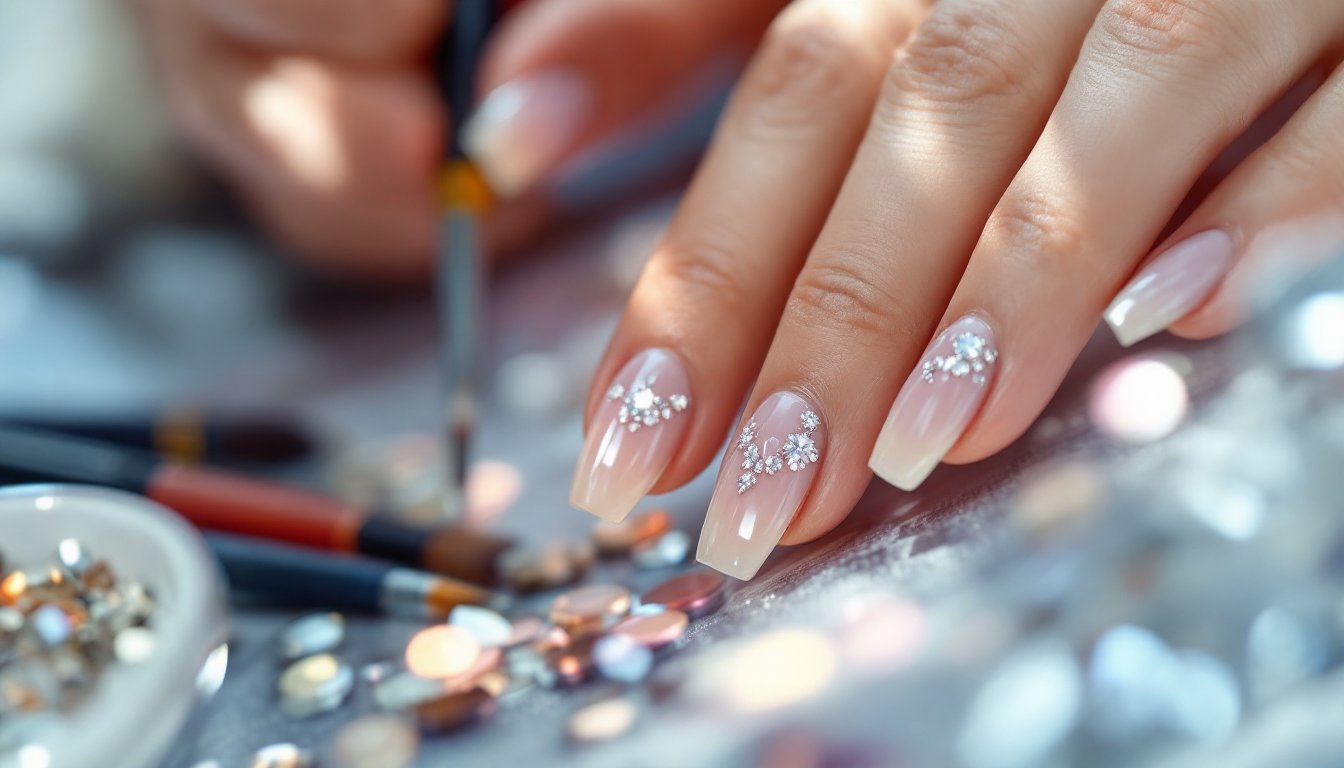 Rendi Unica la Tua Nail Art con Strass Trasparenti e Brillantini!