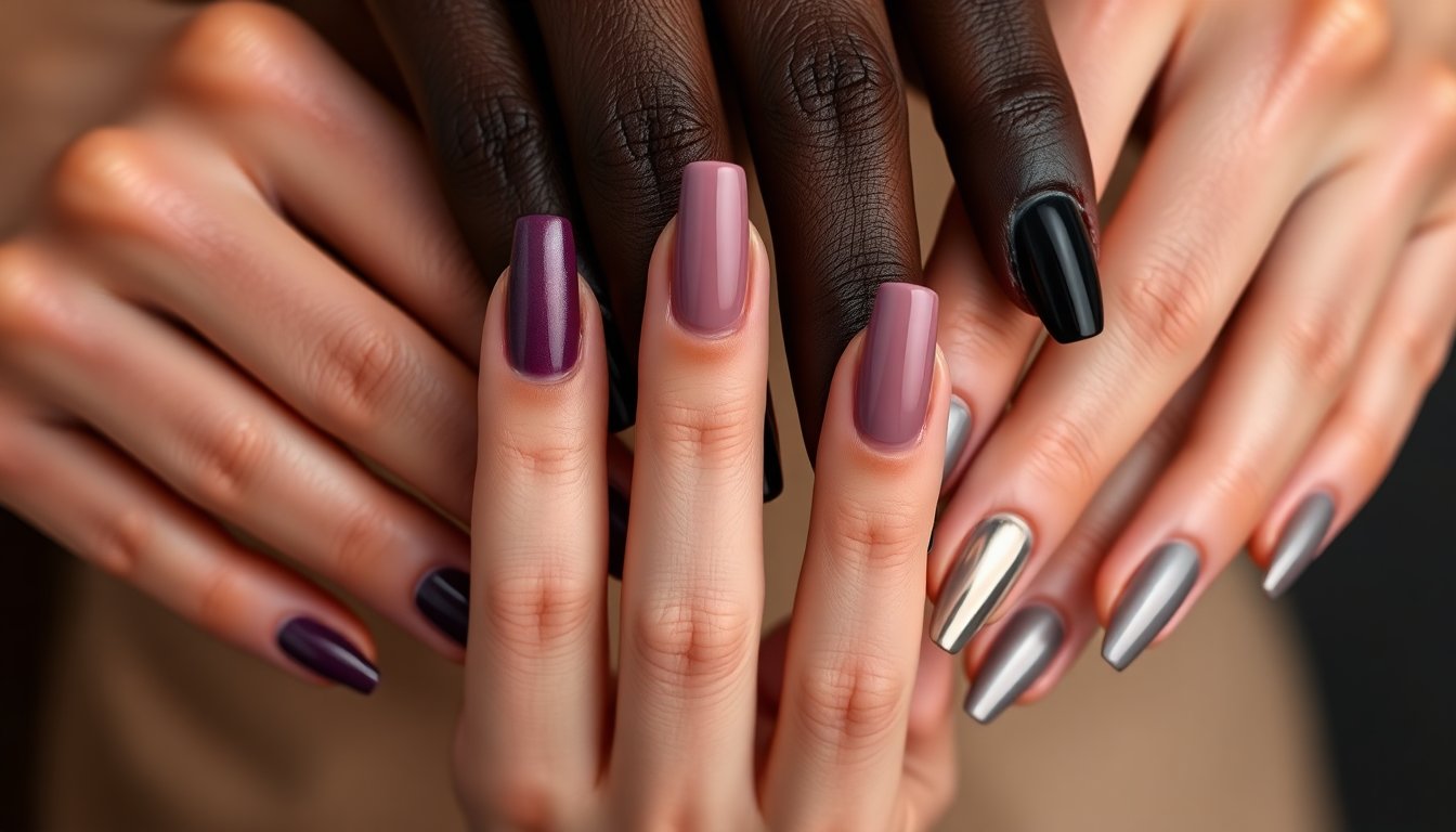 Unghie 2026: nude sofisticato, plum noir e mirrored manicure per il look perfetto