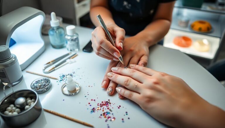 nail art con glitter e paillettes idee e tecniche per una manicure brillante 1772925571