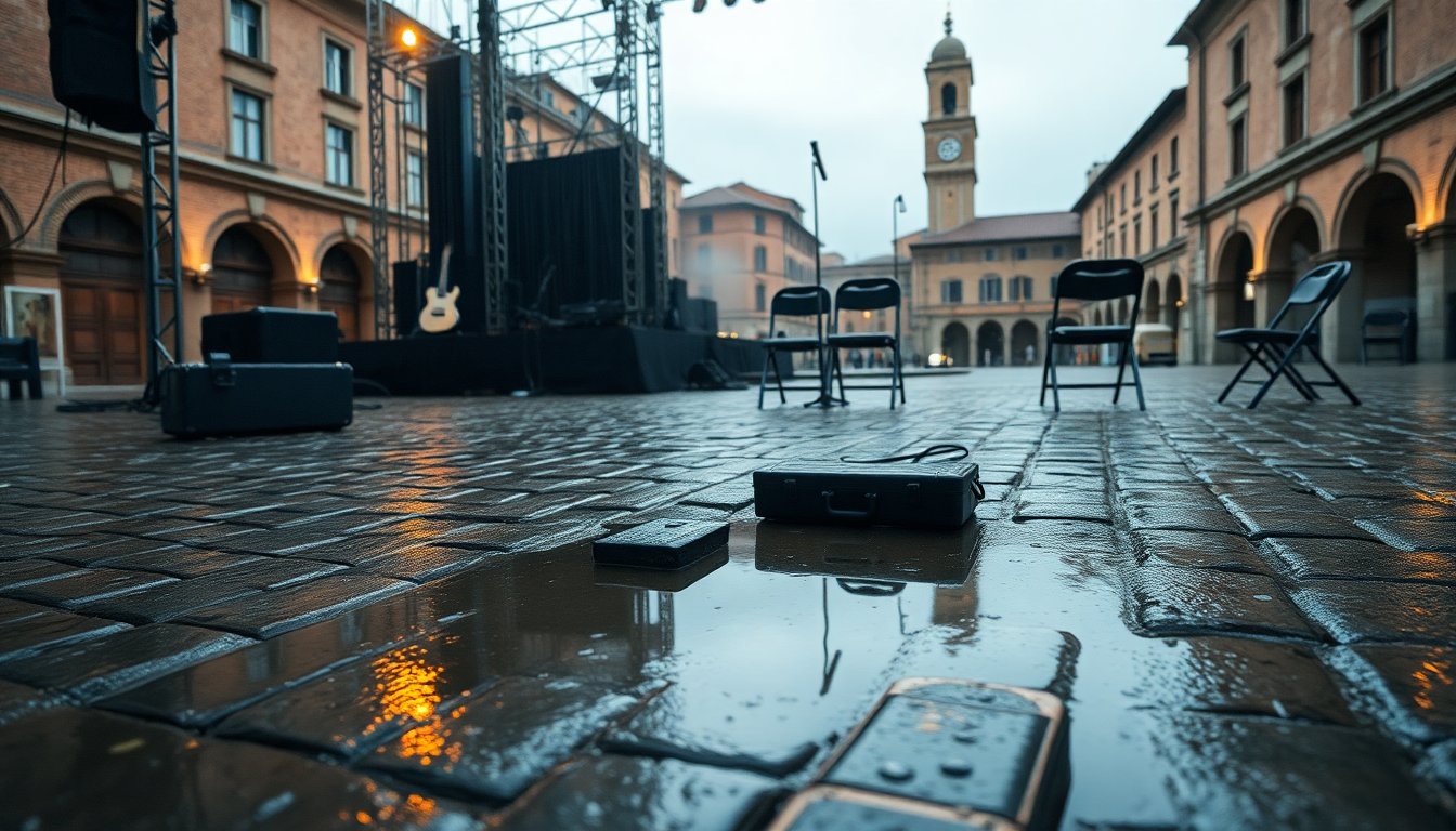 Michelle Hunziker: maltempo a Ferrara e la rimonta di Battiti Live Spring