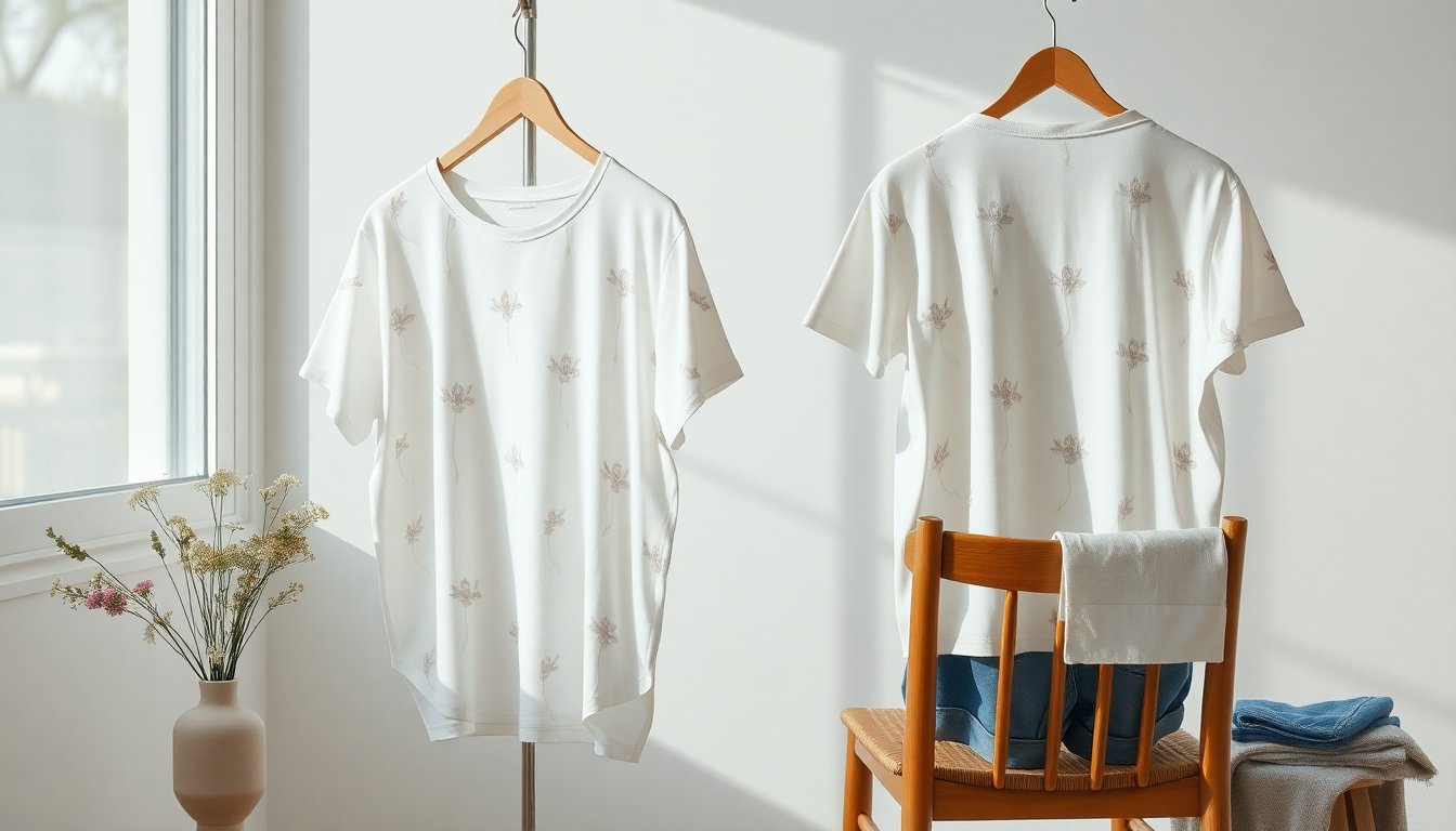 T-shirt scatoletta fantasia floreale in viscosa taglia unica