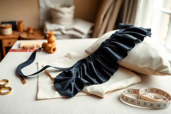 Passamaneria bicolor plissè per progetti moda e decor