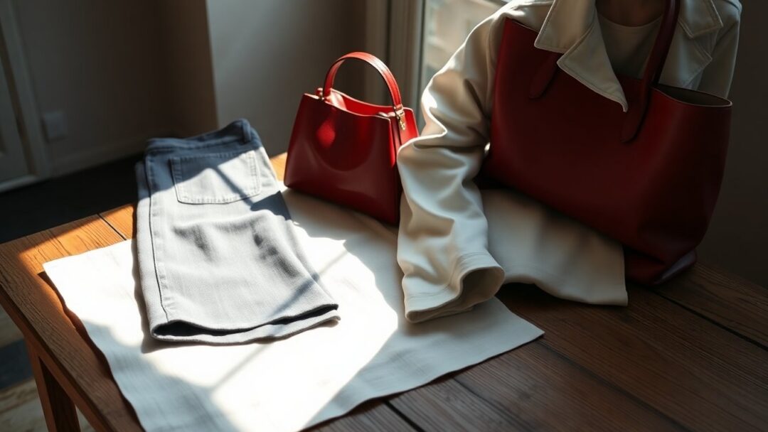 Come interpretare il ritorno dei flared jeans, la borsa rossa e il denim total white