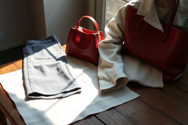 Come interpretare il ritorno dei flared jeans, la borsa rossa e il denim total white
