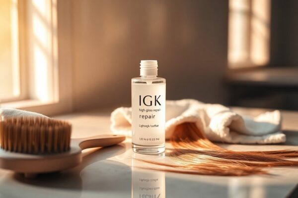Trattamento gloss IGK: lucentezza da salone in un'applicazione a casa