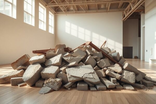 Mostra al PAC: artisti contemporanei celebrano la ricostruzione con materiali di scarto