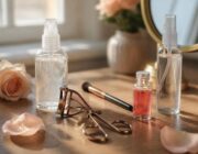 Sguardo naturale senza mascara: skincare, curvatura e gel trasparenti
