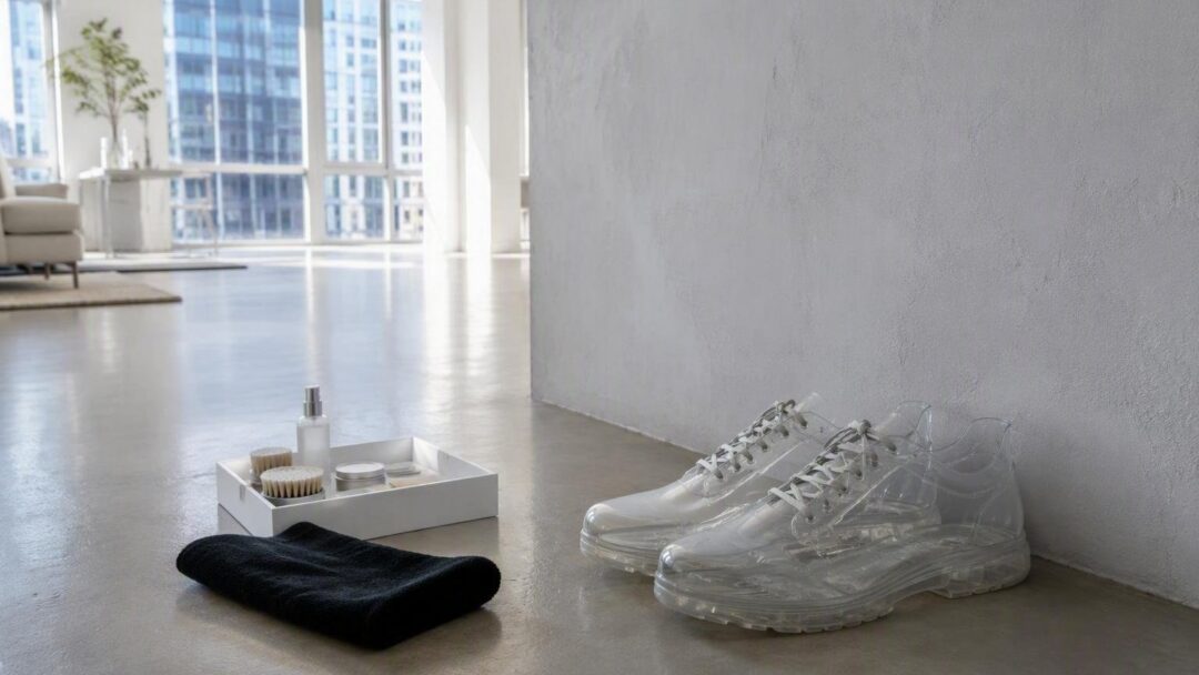 Scarpe in PVC e trasparenti: abbinamenti day to night facili