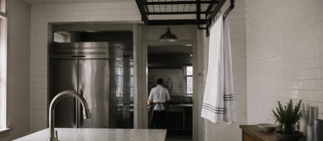 Strofinaccio da cucina: perché non va lasciato sul rubinetto e dove appenderlo