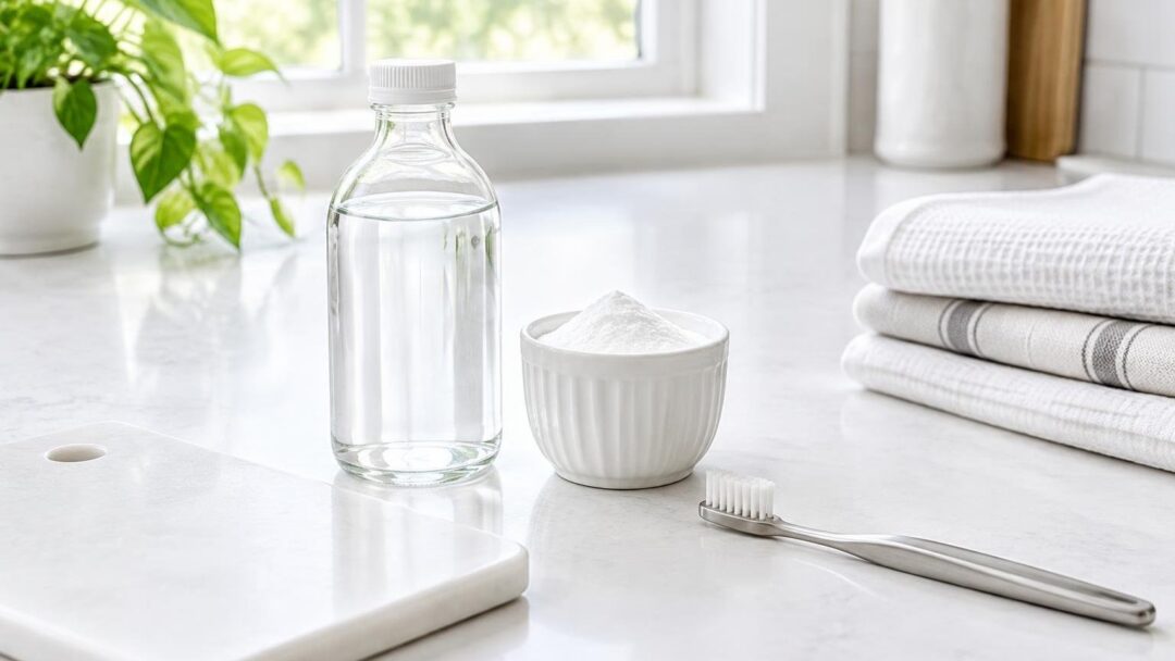 Trucchi con acqua ossigenata per denti, tessuti e taglieri