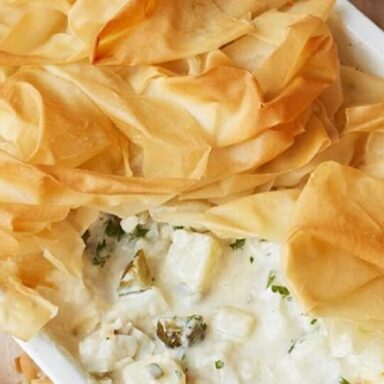 Viernes por la noche de pastel de pescado