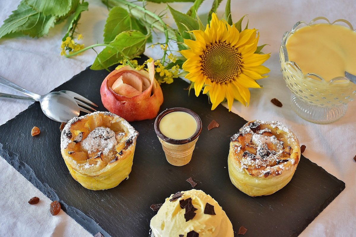 muffins de manzana