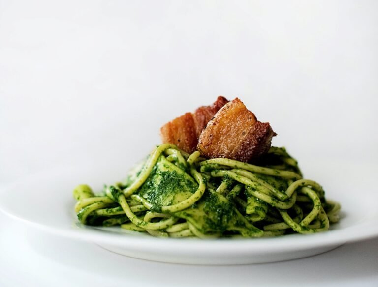 pasta con crema de garbanzos