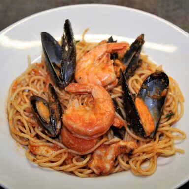 pasta con mariscos