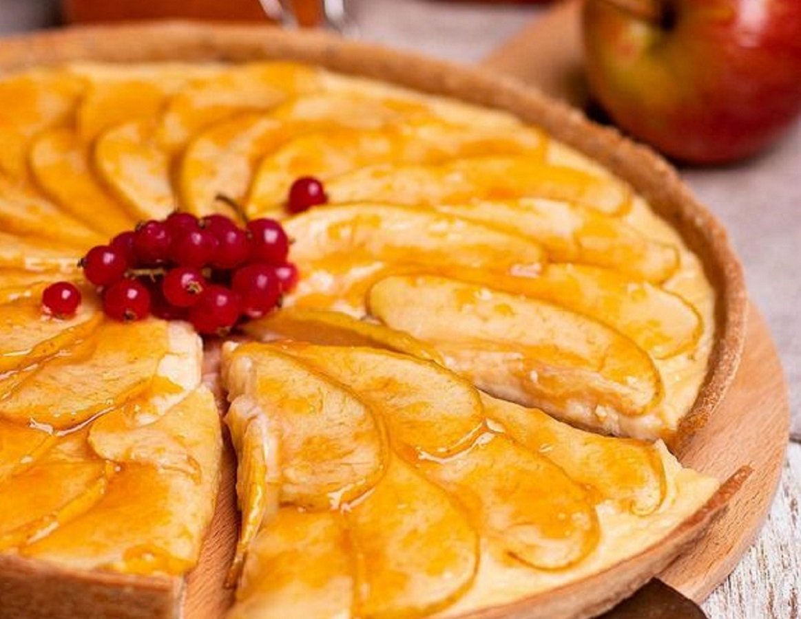 tarta de manzana y naranja
