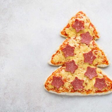 Pizza árbol de Navidad: un entrante sabroso y original