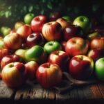 Manzanas fresche utilizzate in diverse ricette culinarie