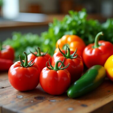Verduras salteadas listas para ser congeladas
