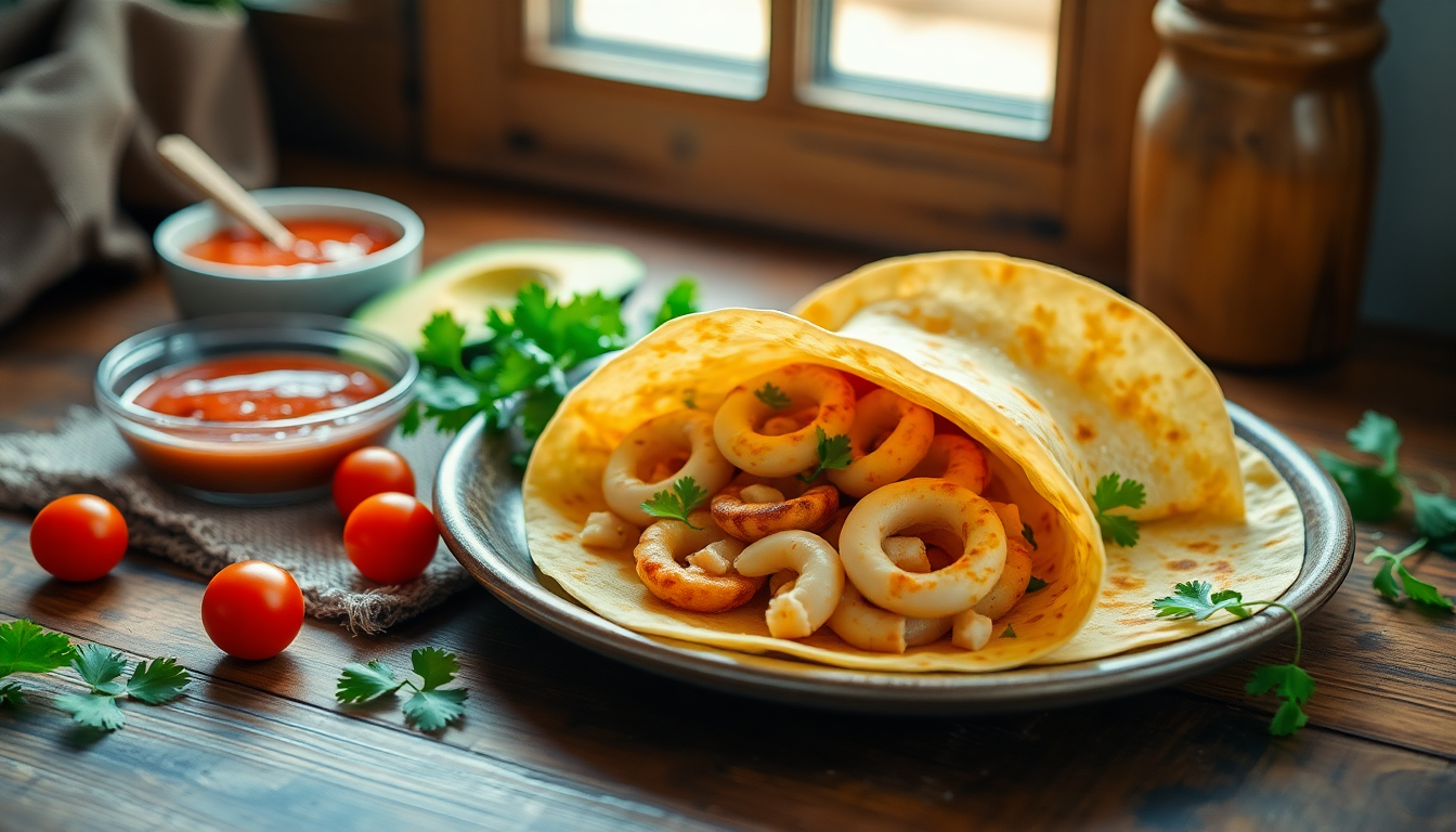 Delicioso burrito de calamares: una receta que debes probar