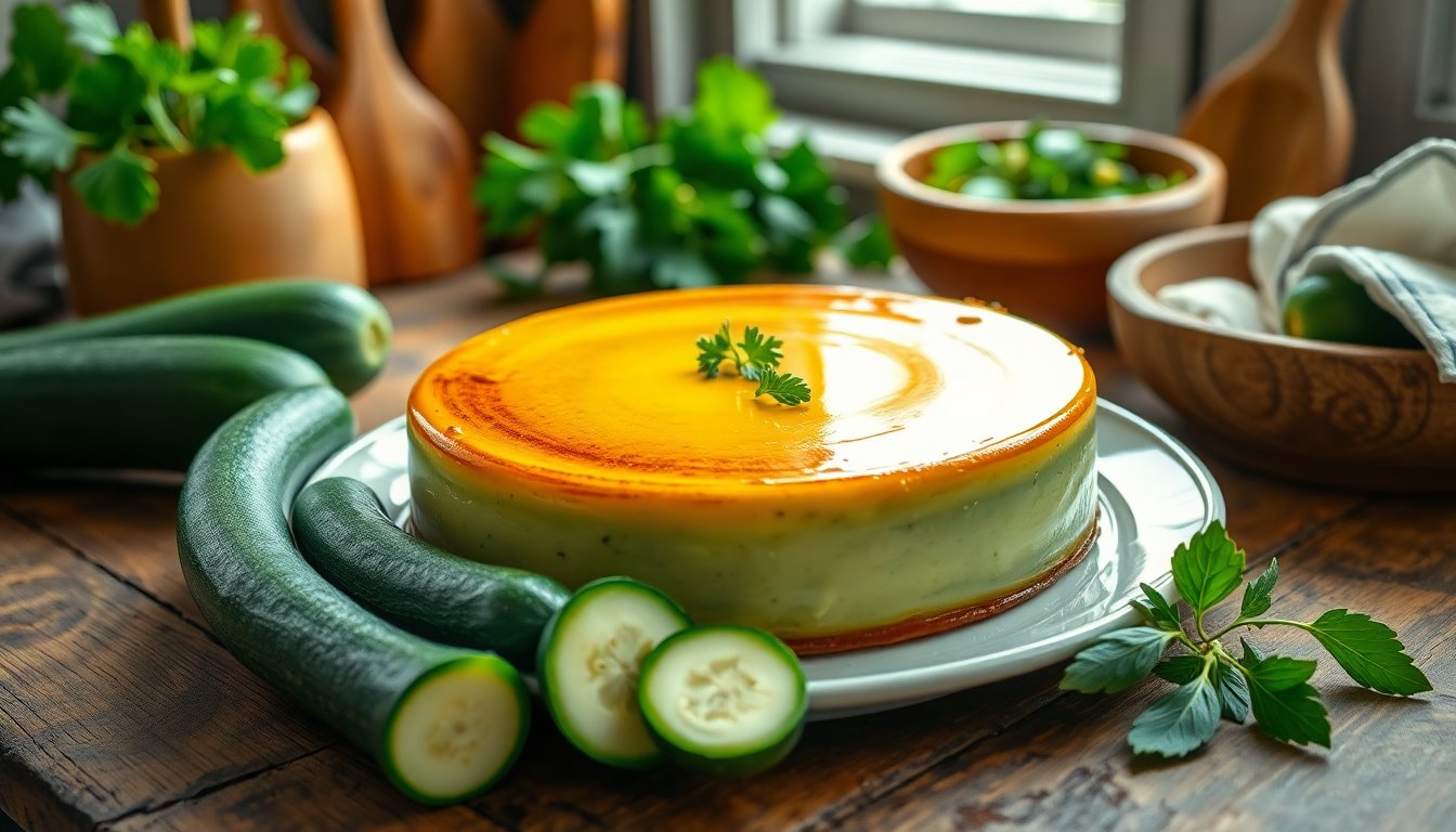 Receta fácil de flan de calabacines que te sorprenderá