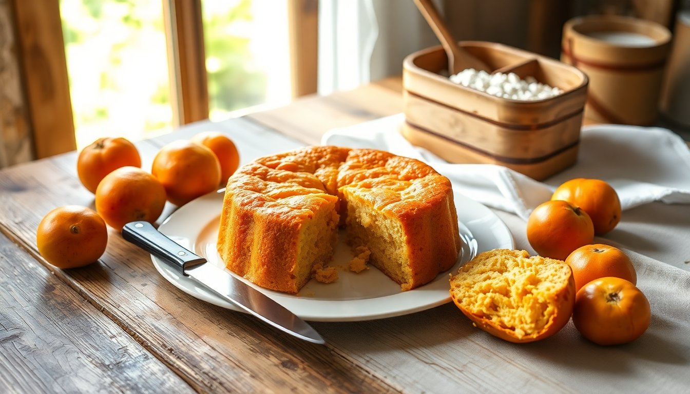 bizcocho de caqui receta deliciosa para aprovechar frutas maduras 1765809418