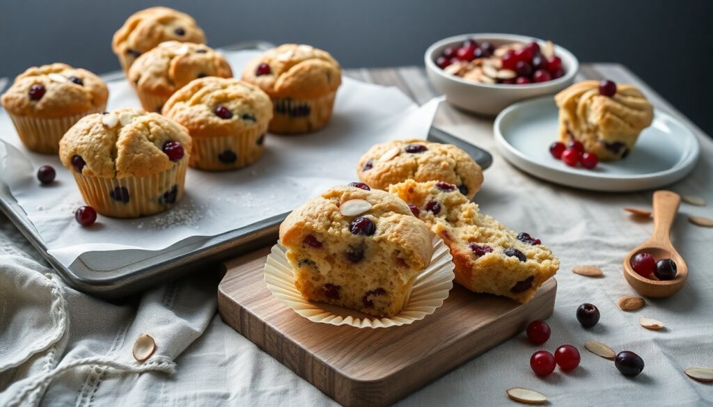 muffins caseros de grosellas y almendras receta facil 1773594453
