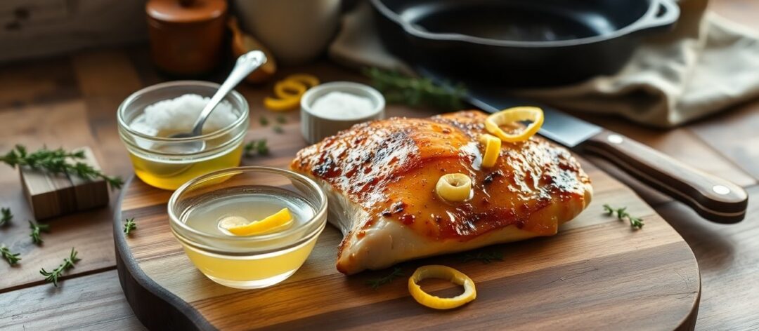 Cómo emplear vinagre para realzar la pechuga de pollo