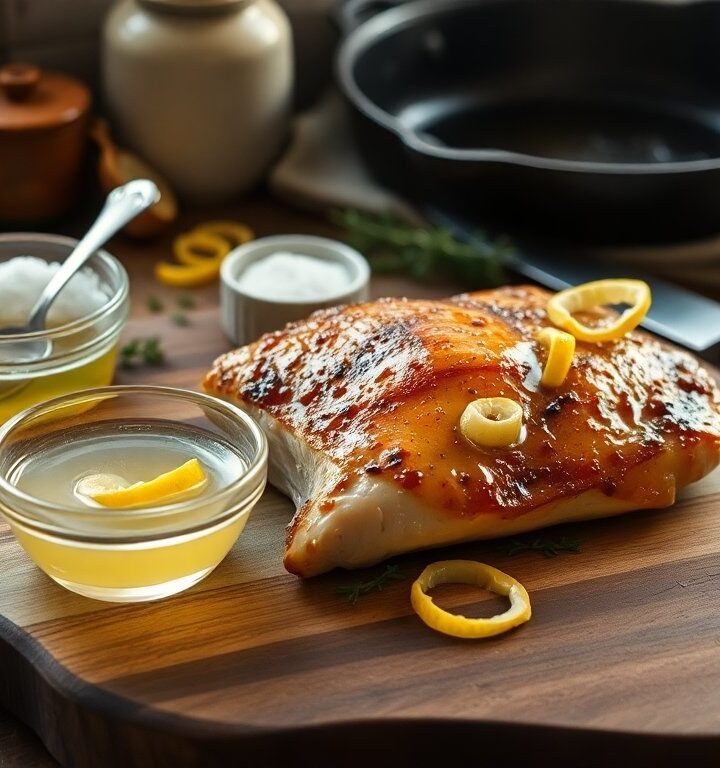 Cómo emplear vinagre para realzar la pechuga de pollo