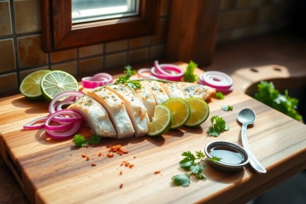 Aprende a preparar ceviche con cortes precisos, acidez equilibrada y textura firme