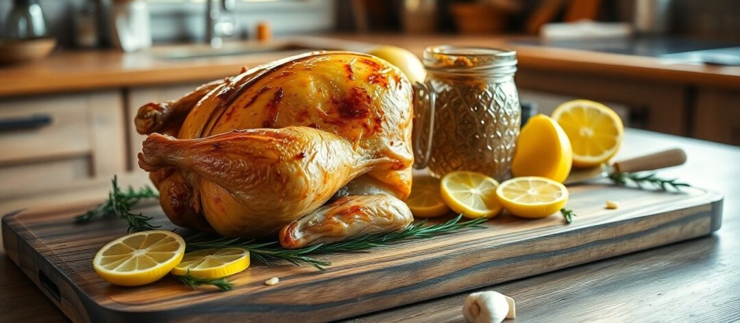 Cómo lograr pollo asado crujiente y jugoso con un marinado de 24 horas