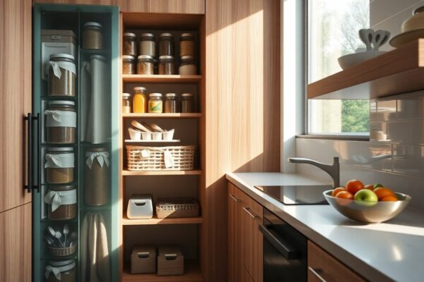 Cómo optimizar el espacio en la cocina con muebles dispensa y organización inteligente