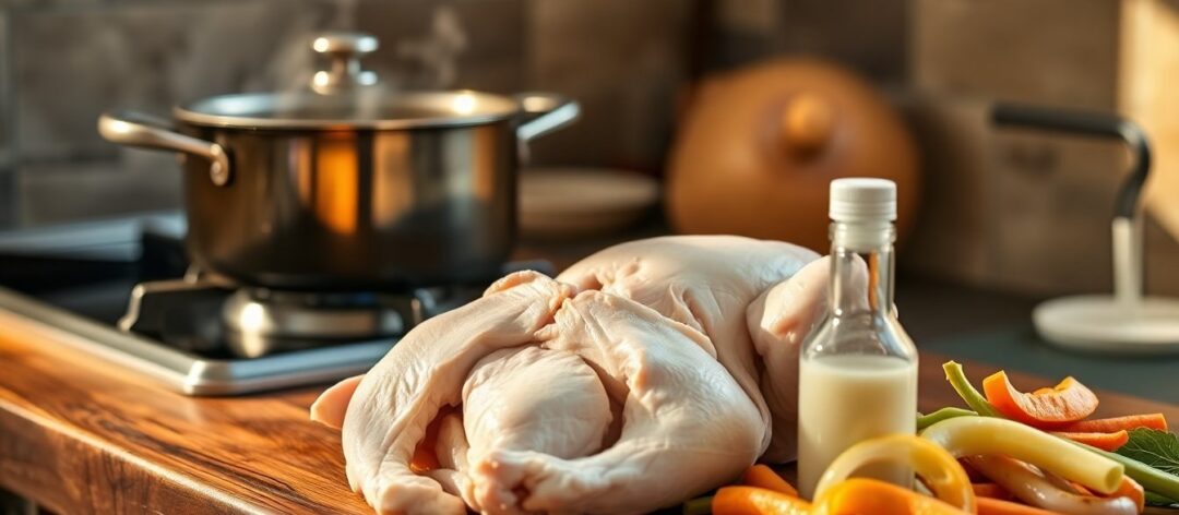 Cómo potenciar el sabor de los caldos con pollo entero y soja