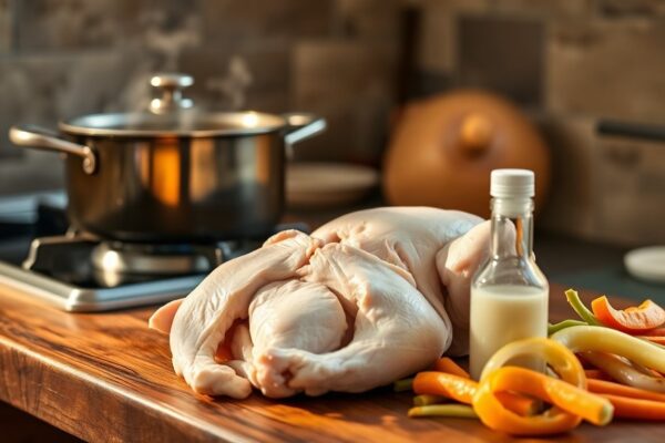 Cómo potenciar el sabor de los caldos con pollo entero y soja