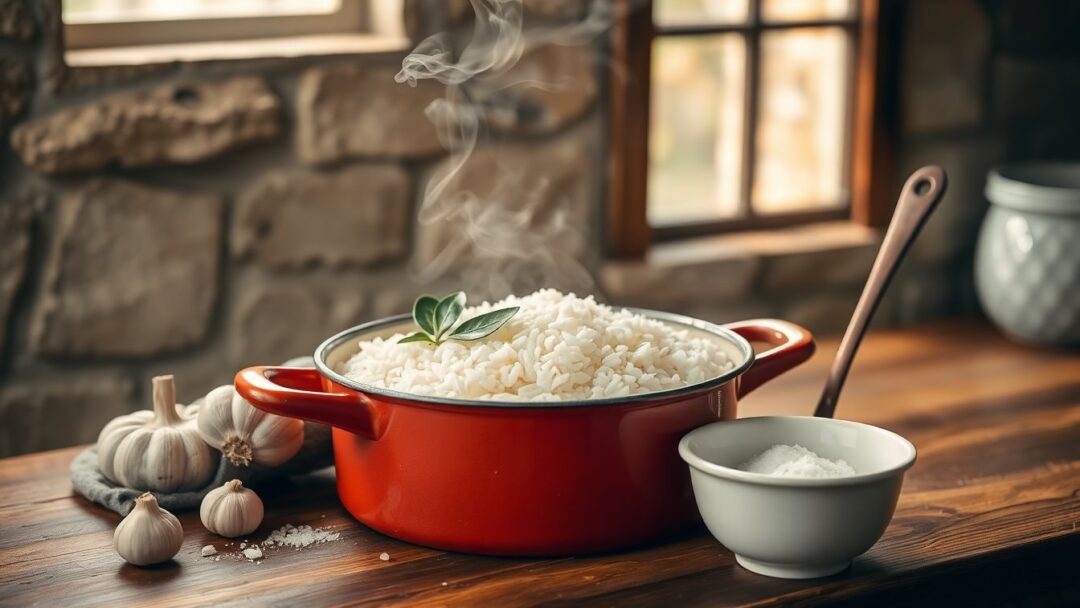 Cómo preparar arroz blanco perfecto con ajo y laurel en casa