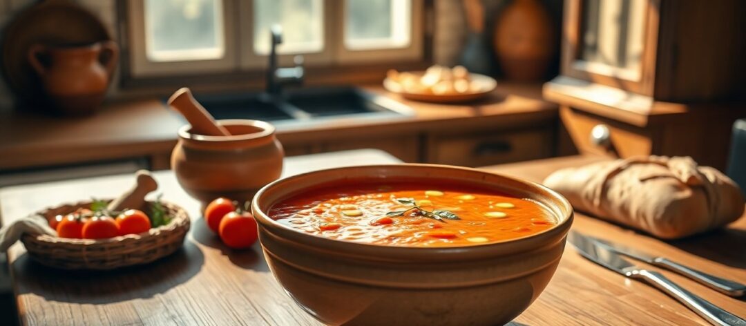 Descubre el gazpacho tradicional de Alfarnatejo y su técnica ancestral