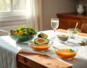 Menú semanal con platos frescos para enfrentar el calor extremo