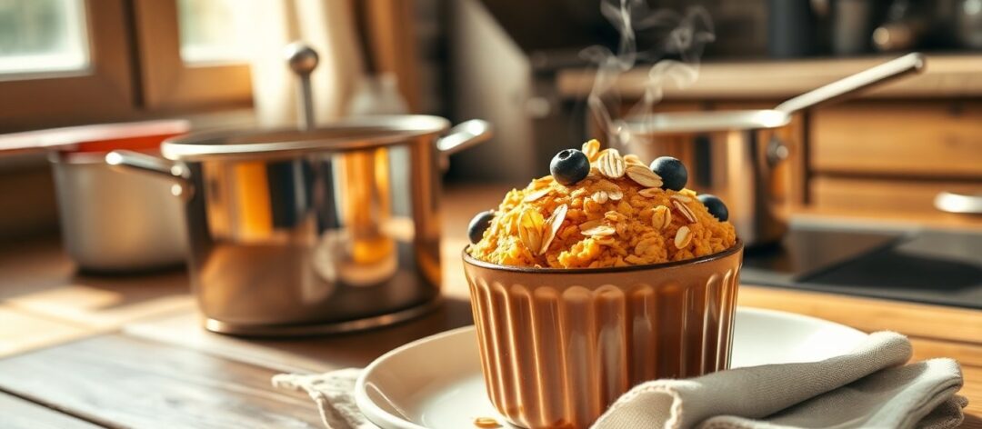 Receta fácil de avena horneada en airfryer sin azúcar añadido