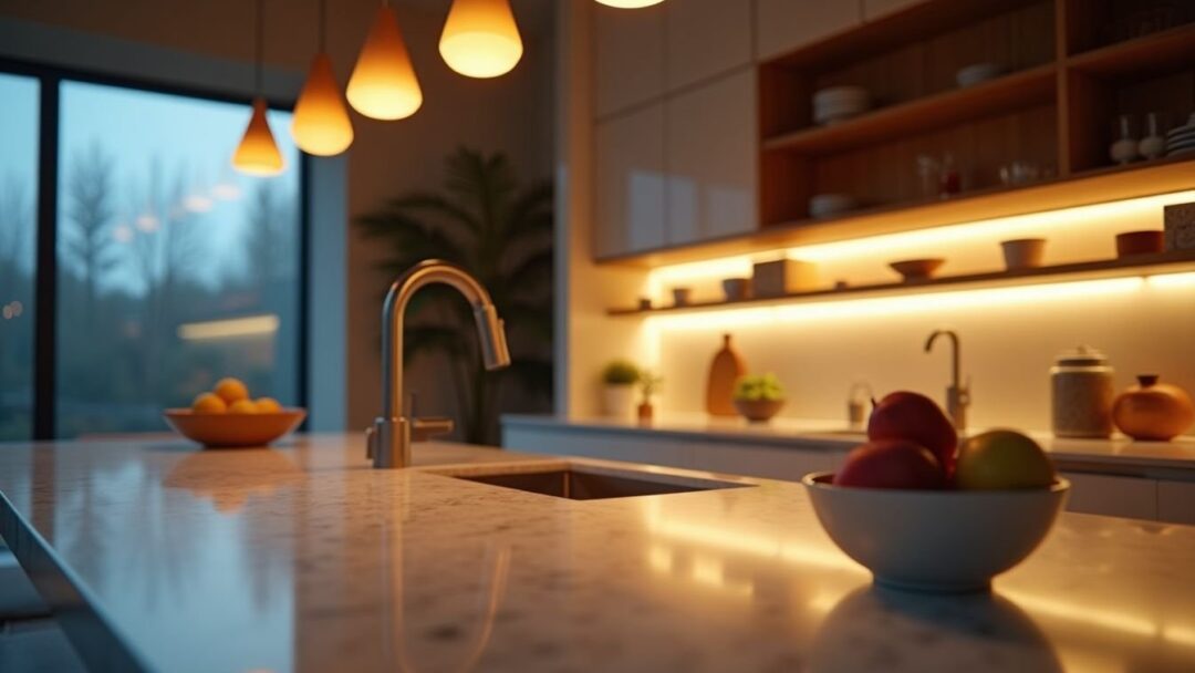 Cómo iluminar la cocina: capas, temperaturas y errores comunes