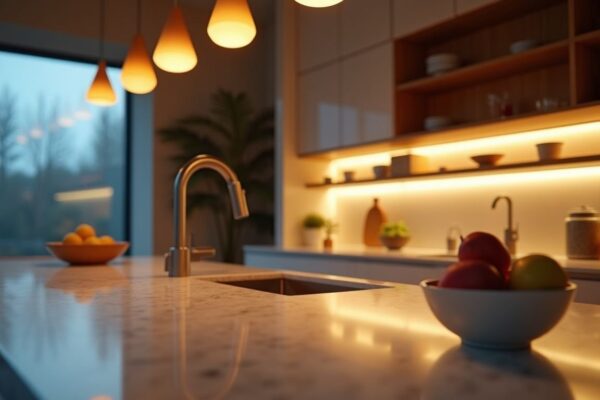 Cómo iluminar la cocina: capas, temperaturas y errores comunes
