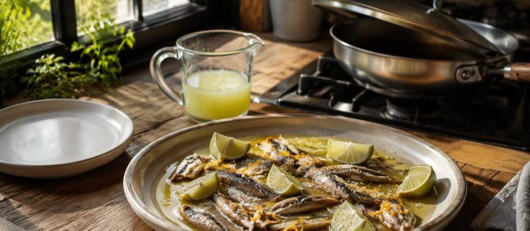 Cómo lograr boquerones al limón crujientes y sin exceso de aceite