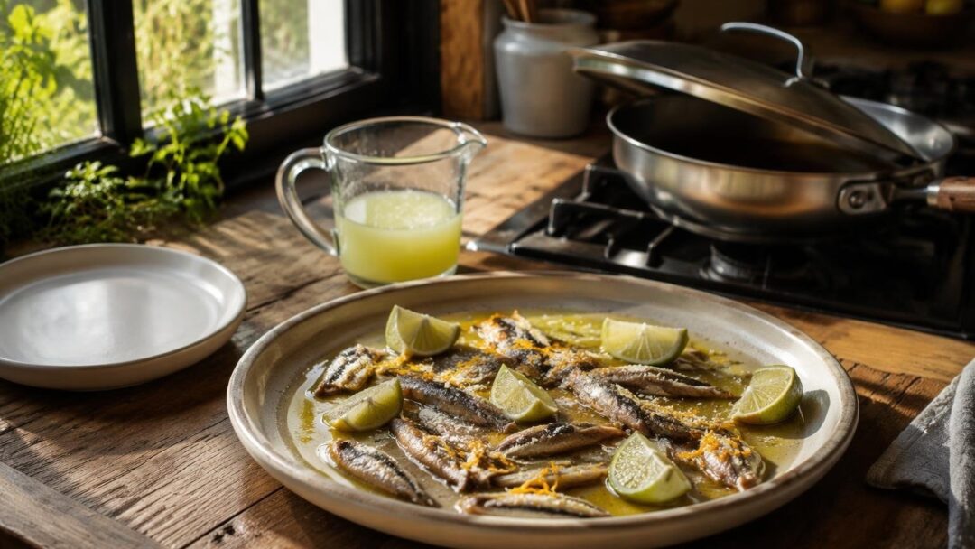 Cómo lograr boquerones al limón crujientes y sin exceso de aceite