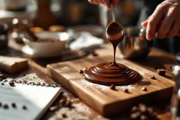 Domina el atemperado, las emulsiones y el punto de ganache para texturas sedosas