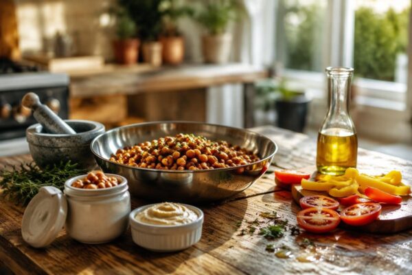 Explora el umami de los garbanzos: desde bases hasta snacks veganos